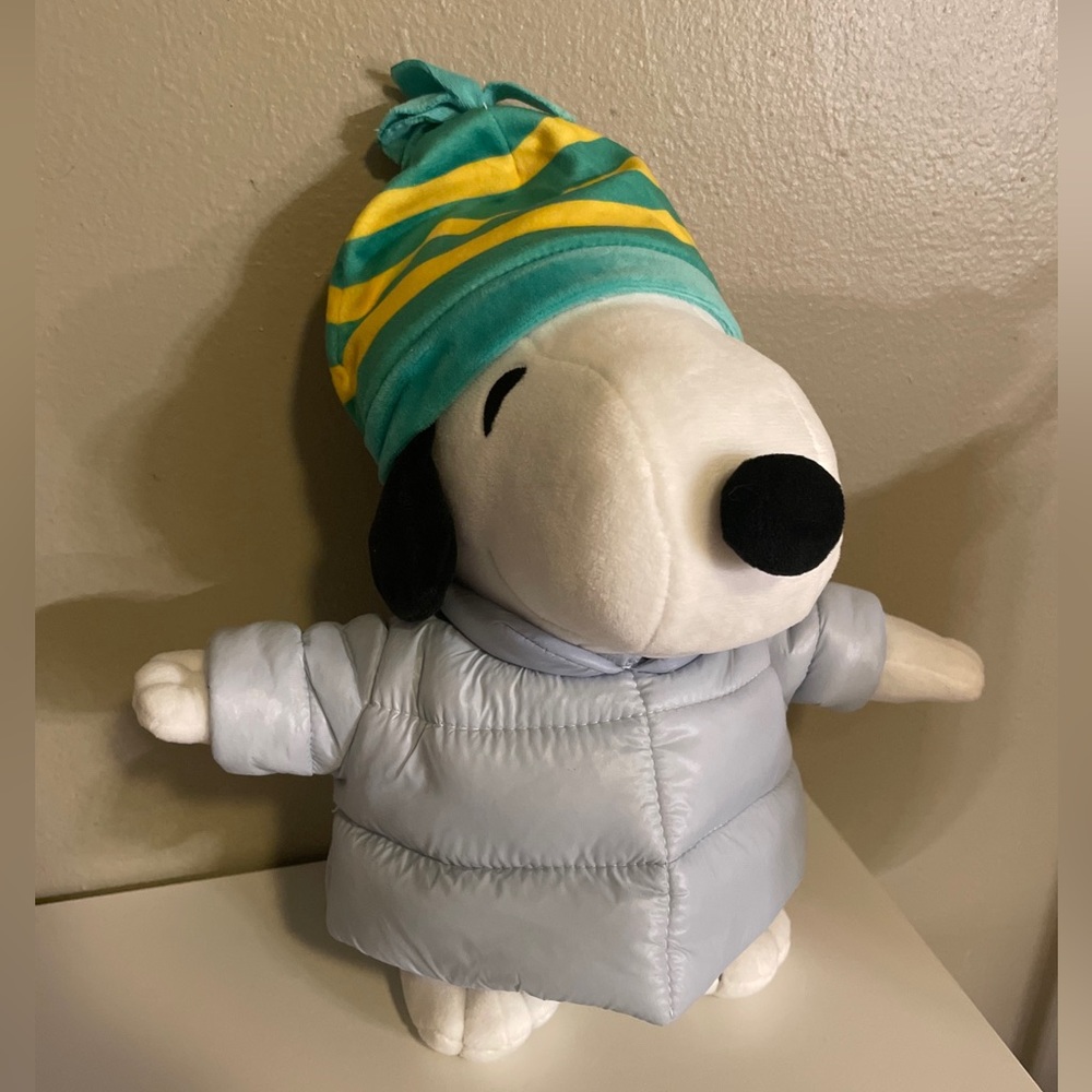 Snoopy puffer jacket plush tiktok viral cvs peanuts